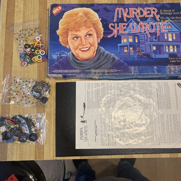 Vintage 1985 Murder She Wrote Board Game by Warren 99% Complete - Picture 1 of 16